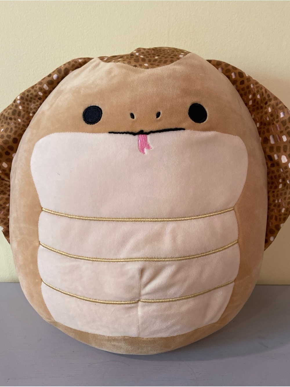 Squishmallows Hectico the Cobra in Brown & Cream, 14 in, Plushie, NWT
